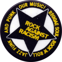 Rock Against Racism badge